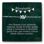 Pulsera XV Años · Regalo para Quinceañera · Plata 925