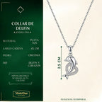 Collar Delfín con Circonitas · Plata 925