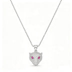 Collar Jaguar con Circonitas · Plata 925