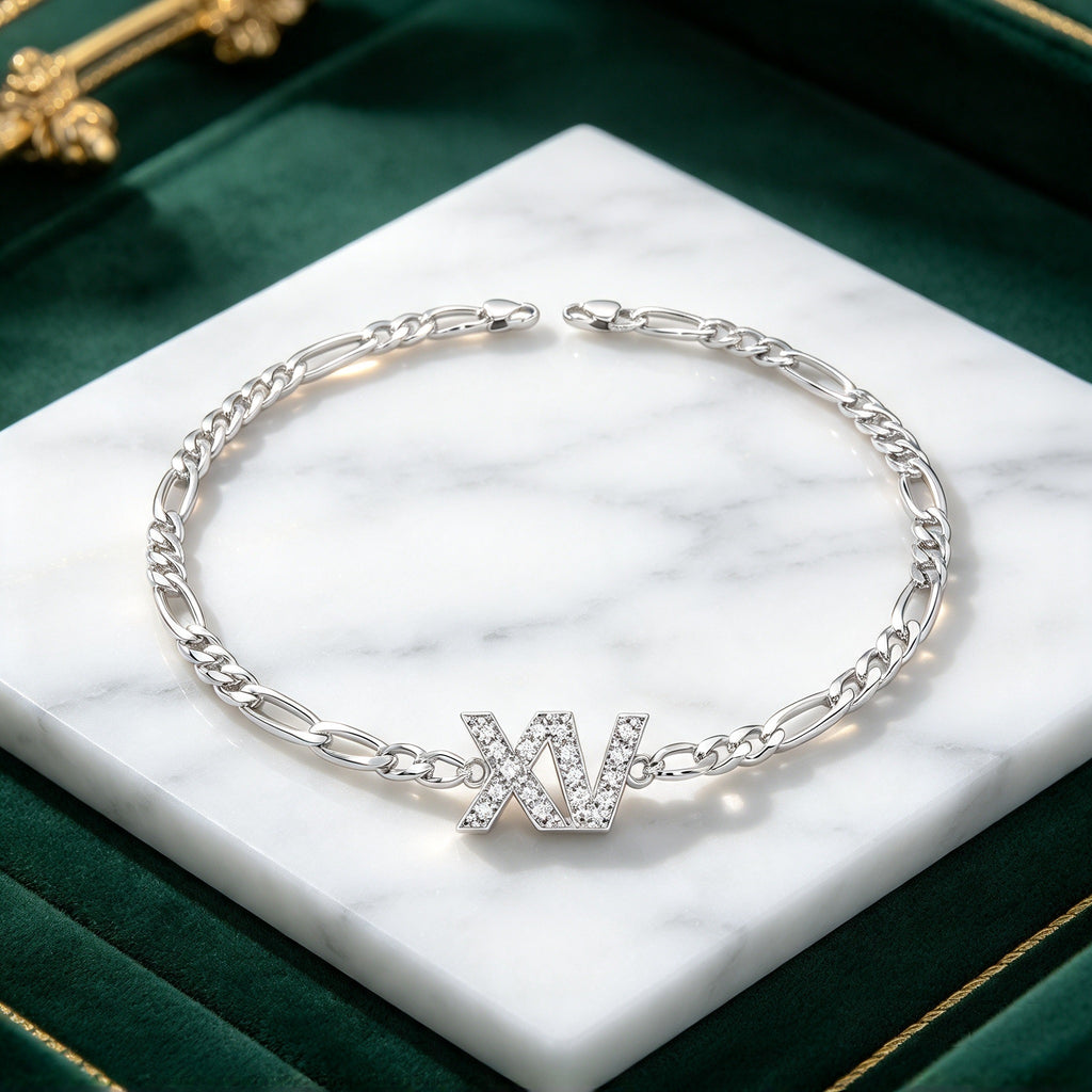 Pulsera XV Años · Regalo para Quinceañera · Plata 925
