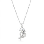 Collar Delfín con Circonitas · Plata 925