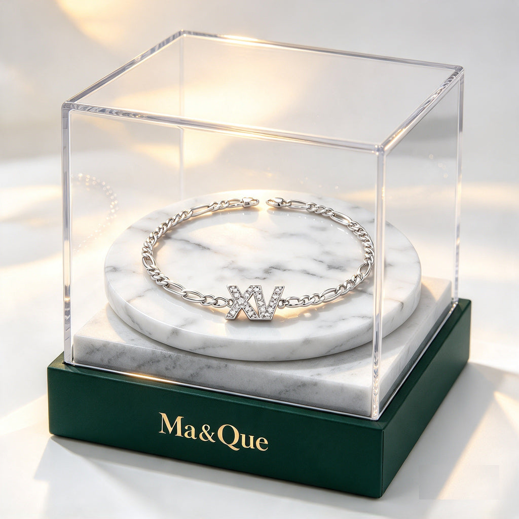 Pulsera XV Años · Regalo para Quinceañera · Plata 925