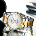 Reloj Hombre Plateado · Acero Inoxidable