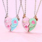 Set 2 Collares Corazón con Imán · Mejores Amigas