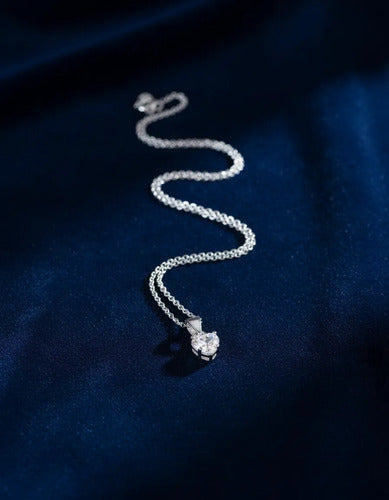 Regalo Para Amiga Collar De Corazón Plata Con Mensaje
