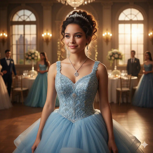 Regalo Para Quinceañera, Joyeria Plata 925 Dije 15 Años Plateado