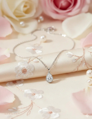Regalo Para Quinceañera, Collar De Plata 925