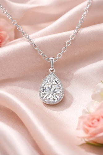 Collar Plata925 Zirconia, Regalo Para Mamá, Mensaje Especial Para Mi Mamá