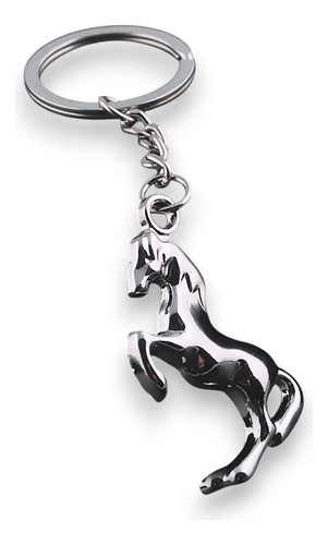 Llavero Animal Caballo Plateado Ideal Para Regalo Vaquero Plateado