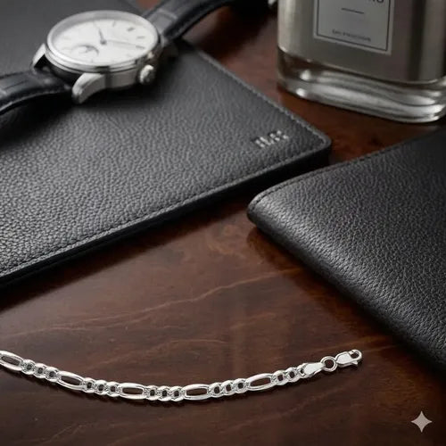 Regalo Para Papá Pulso Estilo Cartier De Plata Con Mensaje Plateado 21 Cm