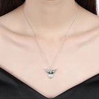 Collar Alas de Corazón · Plata