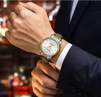 Reloj Hombre Plateado · Acero Inoxidable