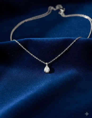 Regalo De Graduación Collar De Plata 925 Dije De Zirconia Plateado
