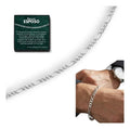 Regalo Para Esposo Pulso De Plata 925 Plateado 21 Cm