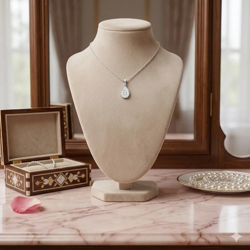 Regalo De Cumpleaños Para Mujer, Collar Elegante Plata 925 Plateado
