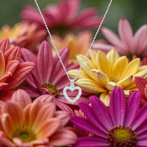 Collar De Corazón Para  Mi Hermosa Hija Con Caja Plateado