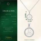 Dije XV Años · Regalo para Quinceañera · Plata 925