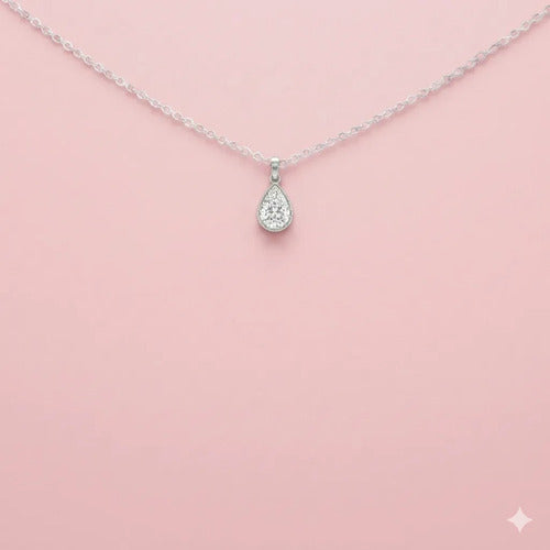 Regalo Para Amiga Collar De Corazón Plata Con Mensaje