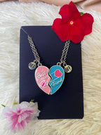Set 2 Collares Corazón con Imán · Mejores Amigas