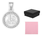 Dije XV Años con Circonias · Quinceañera · Plata 925