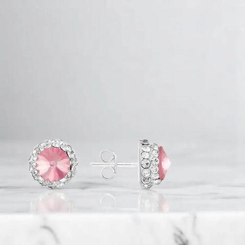 Aretes Broqueles De Plata 925 Para Fiestas