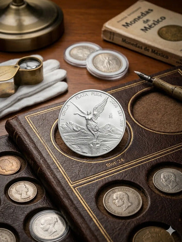 Onza Plata Pura Libertad México 2008 En Capsula