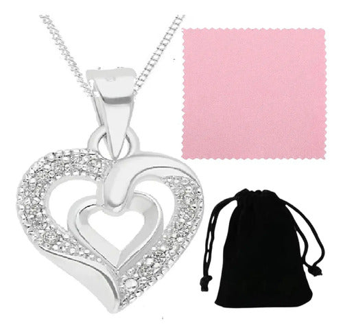 Regalo De Cumpleaños Para Mujer, Collar Elegante Plata 925