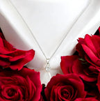 Collar con Mensaje para Novia en Caja · Plata