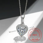 Collar Corazón de Circonita · Plata