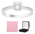 Anillo De Promesa De Plata 925 Con Circonitas Plateado 9