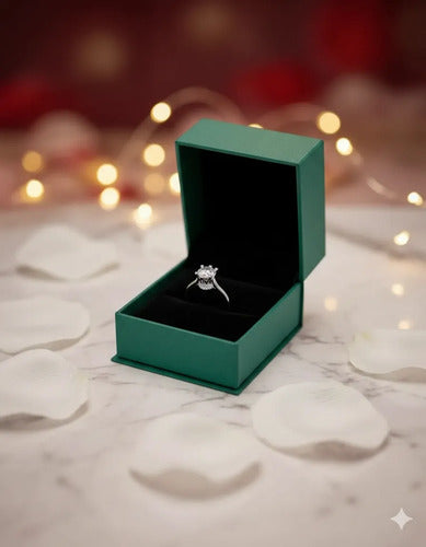 Anillo De Compromiso Plata 925 Forma Corona, Regalo Corona 7