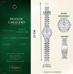 Reloj Caballero Elegante · Plata 925