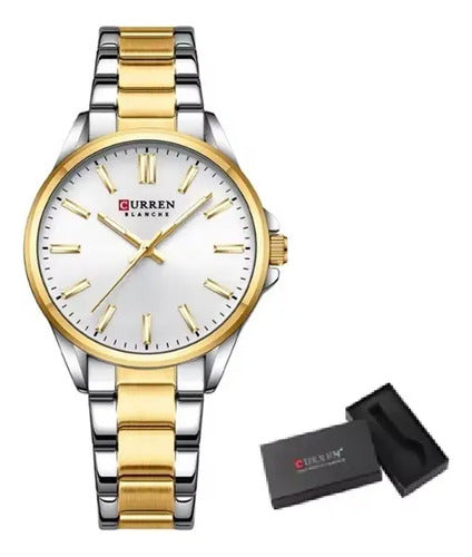 Reloj Para Mujer Acero Inoxidable Moderno, Regalo Mujer Plateado Gris
