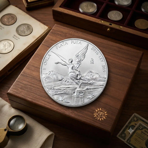 Onza Plata Pura Libertad México 2016 En Capsula