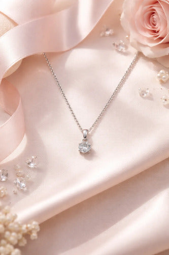 Regalo Caja Con Collar De Plata Mensaje Para Novia, Parejas Plateado