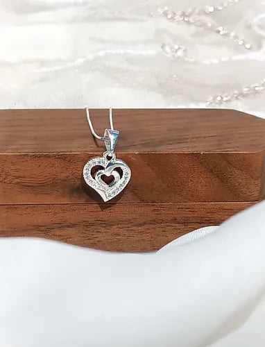 Regalo De Cumpleaños Para Mujer, Collar Elegante Plata 925