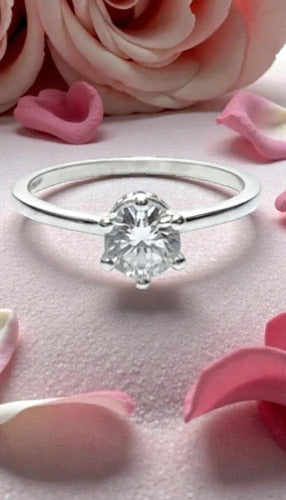 Anillo De Compromiso Plata 925 Forma Corona, Regalo Corona 6