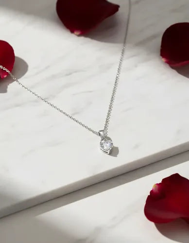 Collar De Corazón Plata 925, Regalo Romántico, Novia, Esposa Plateado