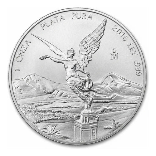 Onza Plata Pura Libertad México 2016 En Capsula
