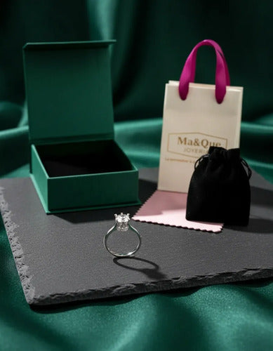 Anillo De Compromiso Plata 925 Forma Corona, Regalo Corona 8