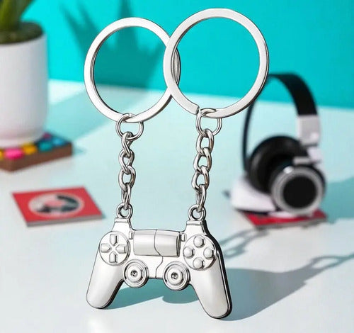 Llavero De Consola De Videojuegos, Amigos, Parejas, Gamers Plateado