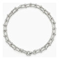 Pulsera Eslabones De Plata 925 Moderna Plateado 6.36 Cm 20 Cm