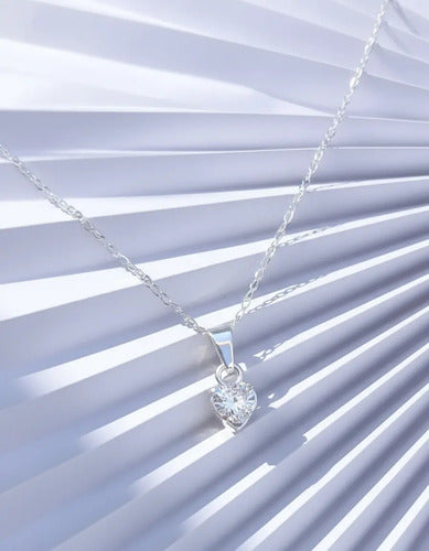 Collar Plata 925 Corazón Regalo Para Hija Mensaje Especial Papá