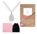 Regalo Para Quinceañera, Collar Dije 15 Años Plata 925 Dije Gota