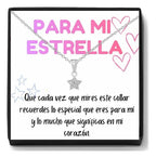 Collar Estrella en Cajita · Regalo para Novia o Esposa · Plata