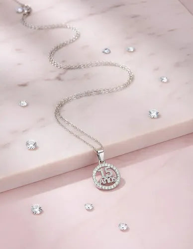 Regalo Para Quinceañera, Collar De Plata 925