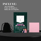 Collar Corazón con Mensaje · Regalo para Amiga · Plata