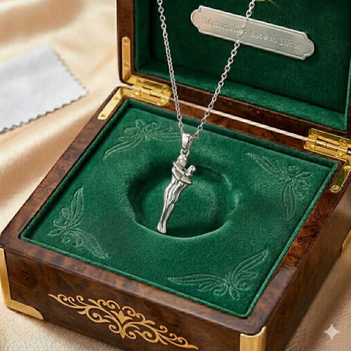 Collar Abrazo Eterno Mama E Hijo De Plata 925, Regalo Mamá Plateado