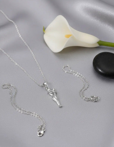 Collar Abrazo Eterno Mama E Hijo De Plata 925, Regalo Mamá Plateado
