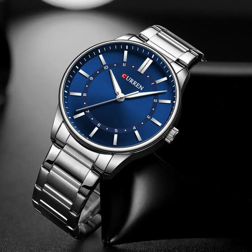 Reloj Para Hombre En Acero Inoxidable Plateado Plateado